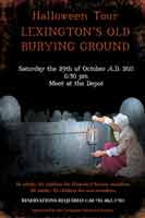 large poster for Halloween tour